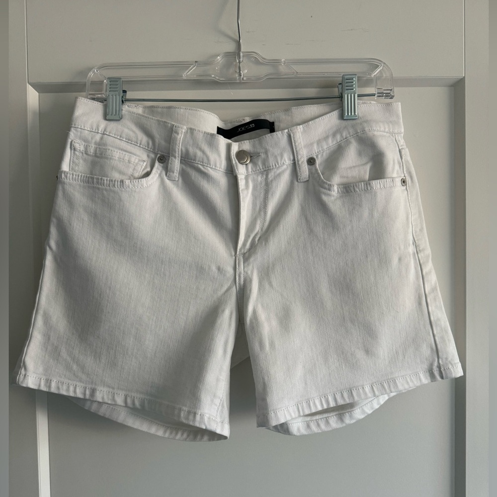 Joe’s Jeans White Denim Shorts Women’s Size 28 Mid Rise 5” Inseam